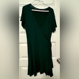 Green Wrap Dress